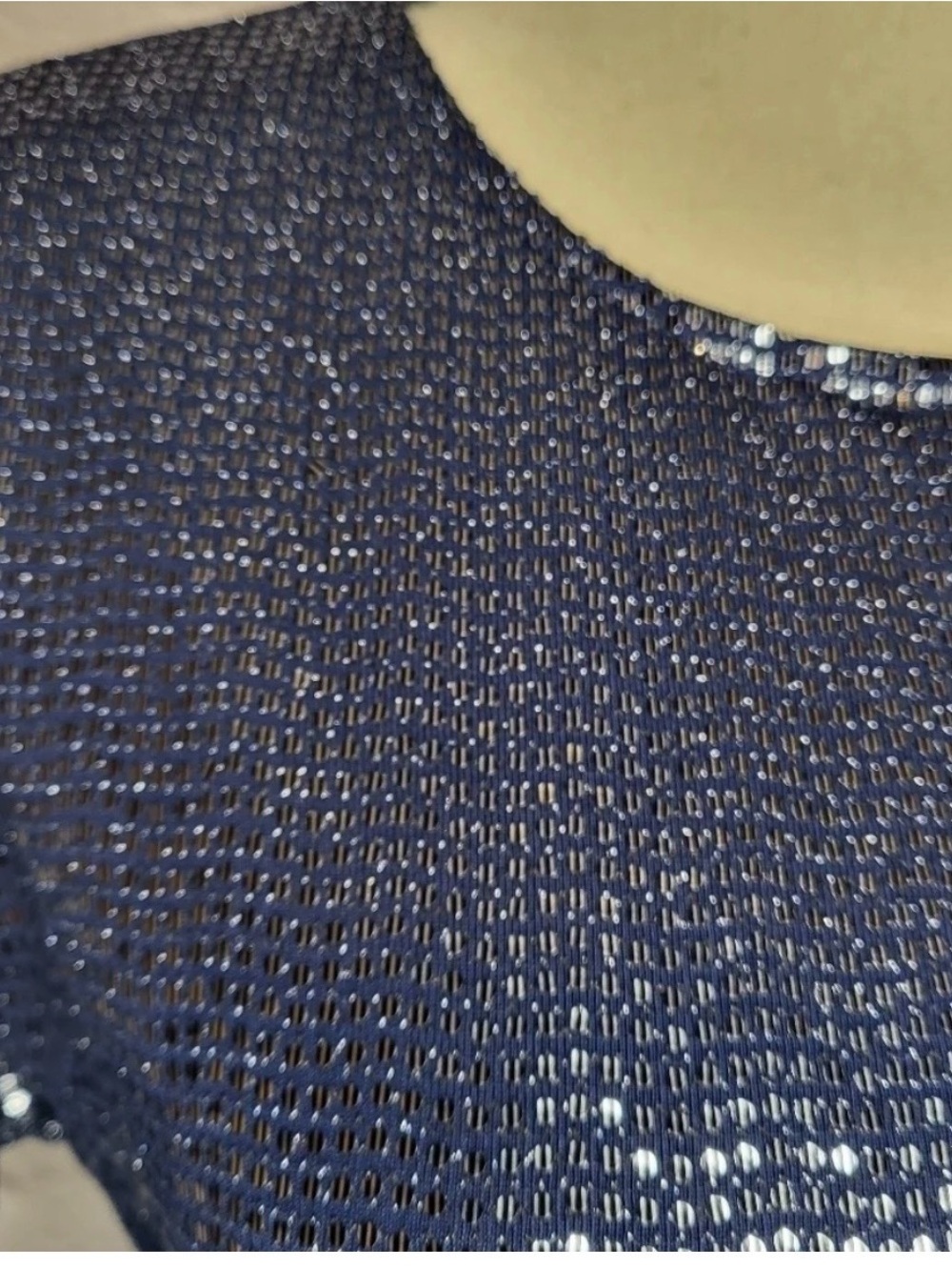 H&M Black Sparkle Open-Back Long-Sleeve Mini - Picture 3 of 7